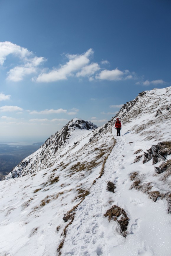 Coming down Cnicht toward Llyn yr Adar