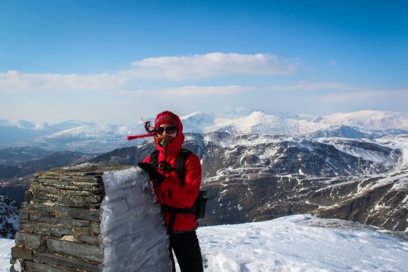 Gina Moelwyn Mawr summit