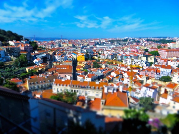 Minature Lisbon from Miraduro da Graça