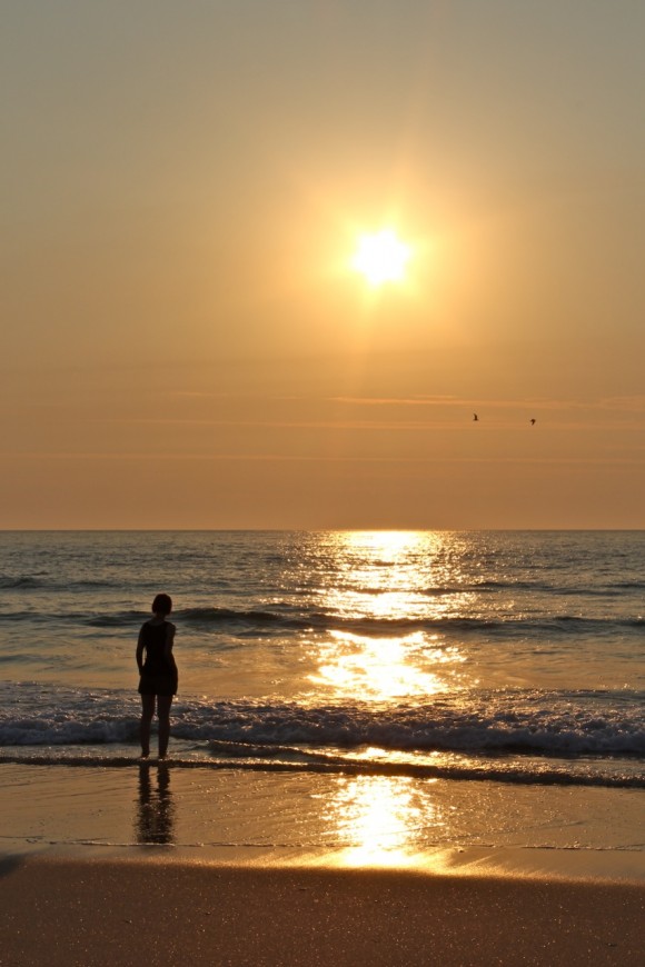 Sun setting at Figuera da Foz