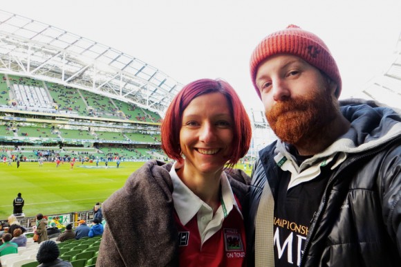 Us at the Aviva Stadium