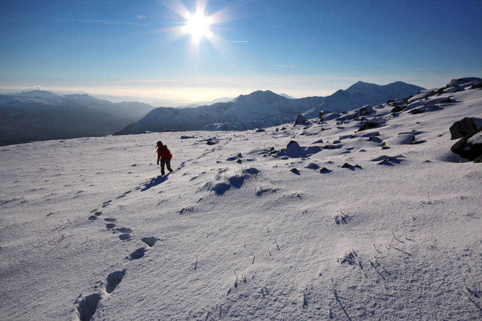 Amazing views over towards Snowdon