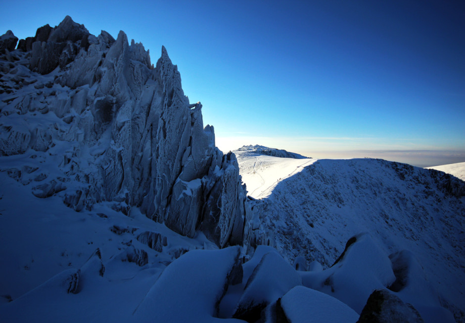 Icy Castell y Gwynt & Glyder Fawr