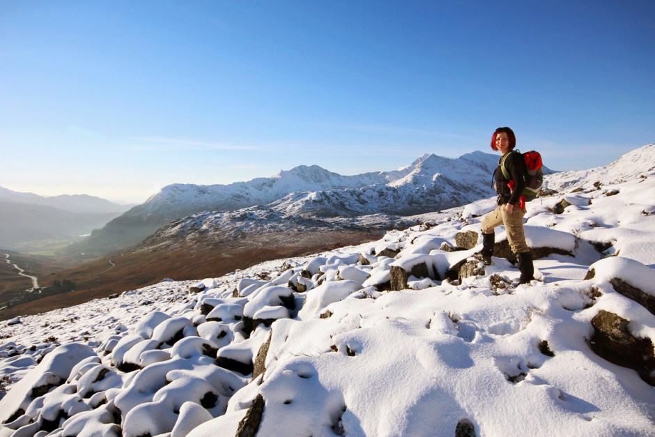 Gina, Snowdon Horseshoe & her new boots