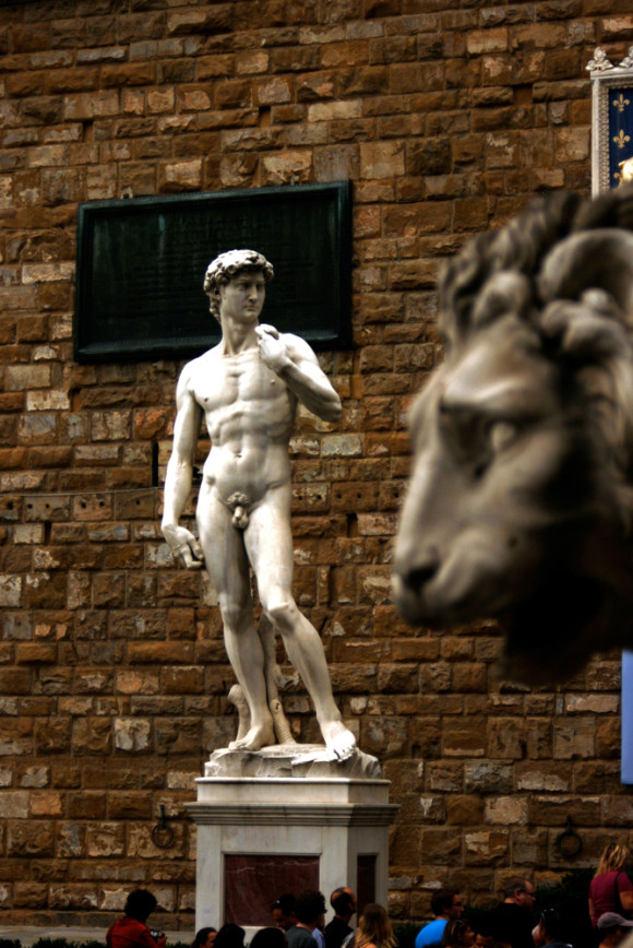 Replica of Michelangelo's David