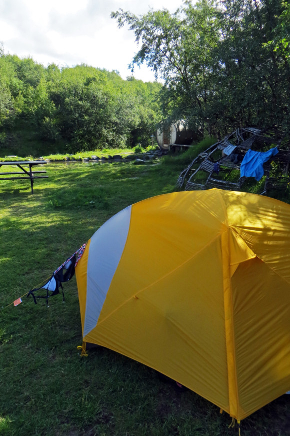 Campsite and sauna 