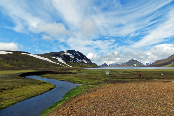 Lake Álftavatn and campsite