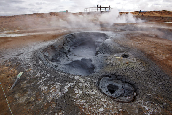 Mud cauldron at Hverir