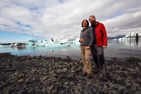 Us at Jökulsárlón