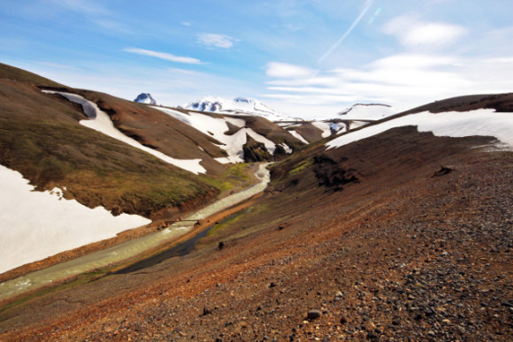 Hiking towards Hveradalir