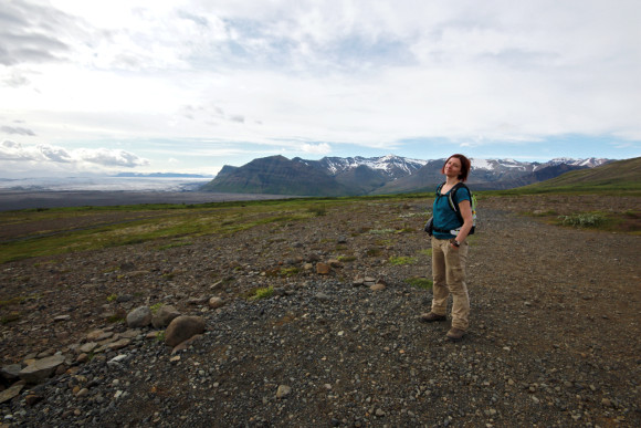 Gina and the vast views